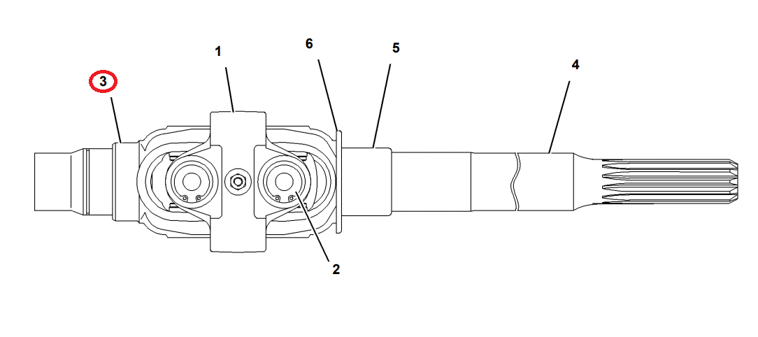 ПОЛУОСЬ КОРОТКИЙ CAT 432D 432C 442D 428D 416C