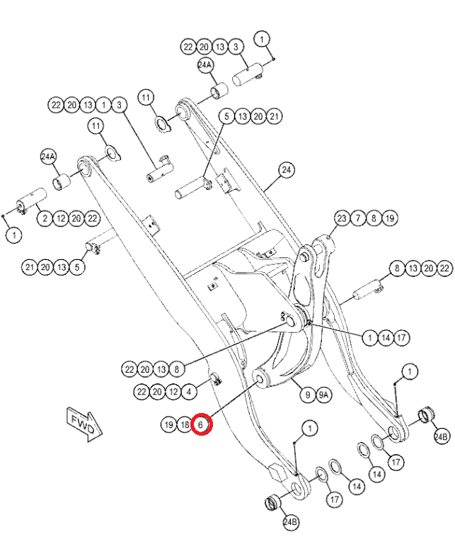 Контактный зарядное устройство CAT 906H 907H 908H 2425597 50X265