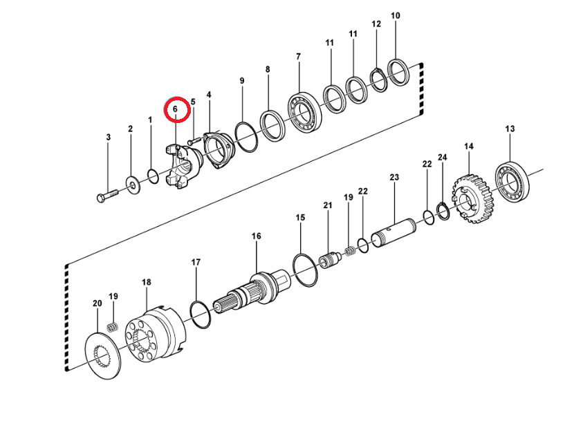 ФЛАНЕЦ ПЕРЕДНЕГО МОСТА VOLVO BL61B BL71B