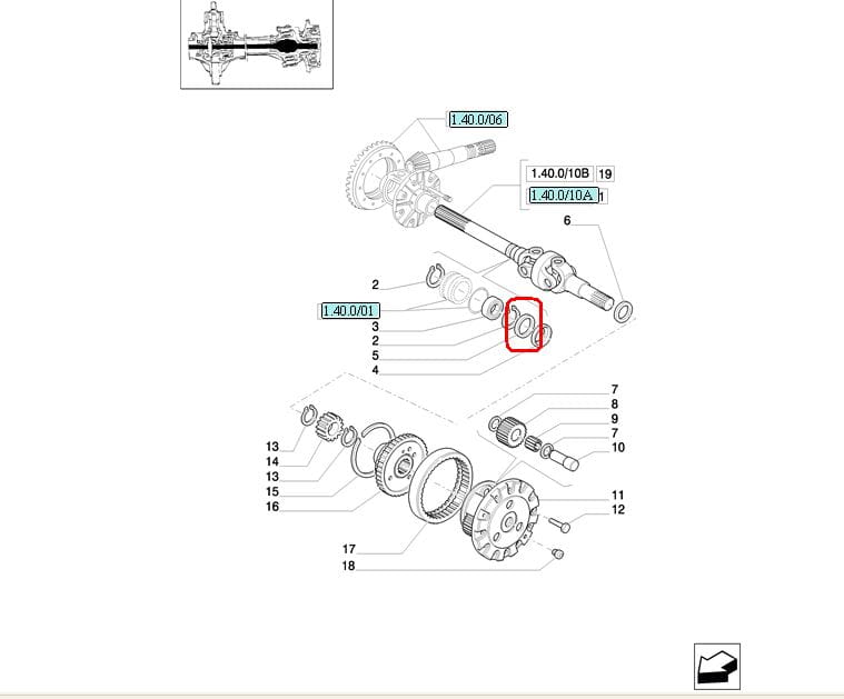 ПОЛУОСЕВОЙ ГЕРМЕТИК NEW HOLLAND CASE 87342469-5105948
