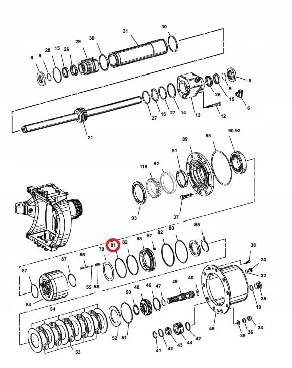 Тормозное кольцо CAT M312 M315 M316C OEM