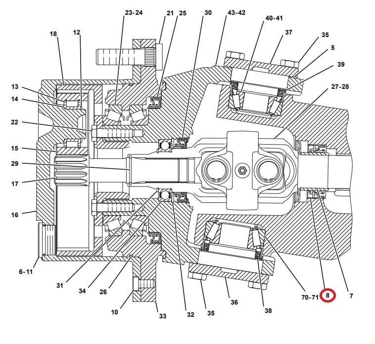 ГЕРМЕТИК ДЛЯ ДЛИННЫХ ПОЛУОСЕЙ CAT 428 B C D