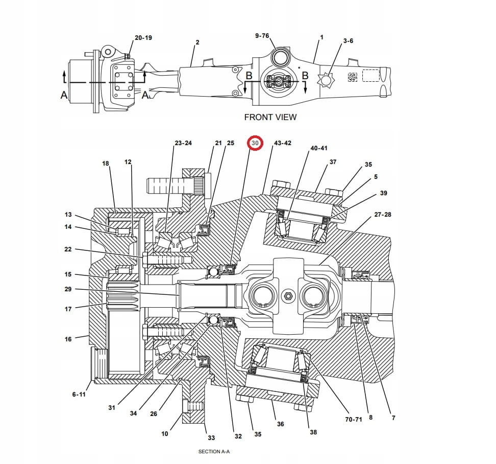 Герметик для полуосей Cat 428 C D1