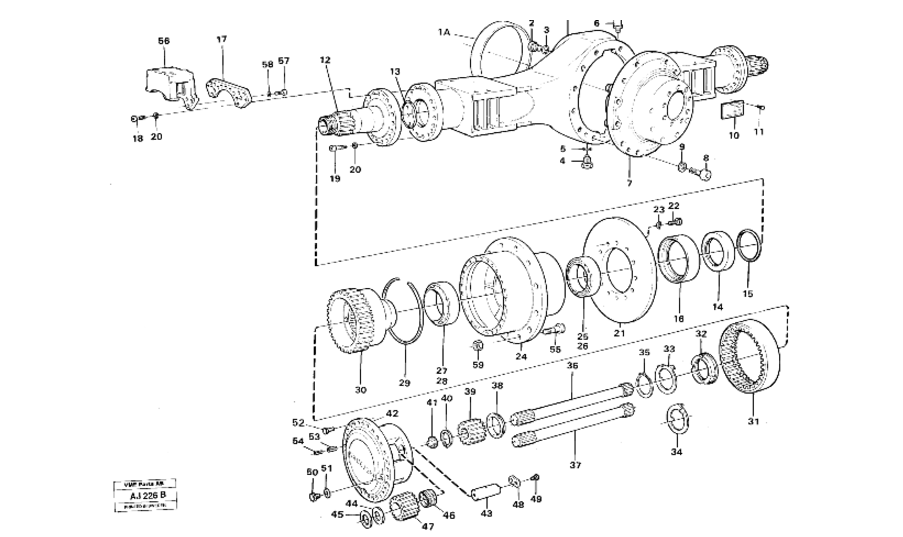 ВЕНОК СТРУБЦИНЫ ЗУБЧАТОЕ КОЛЕСО МОСТ СЗАДИ VOLVO L120B
