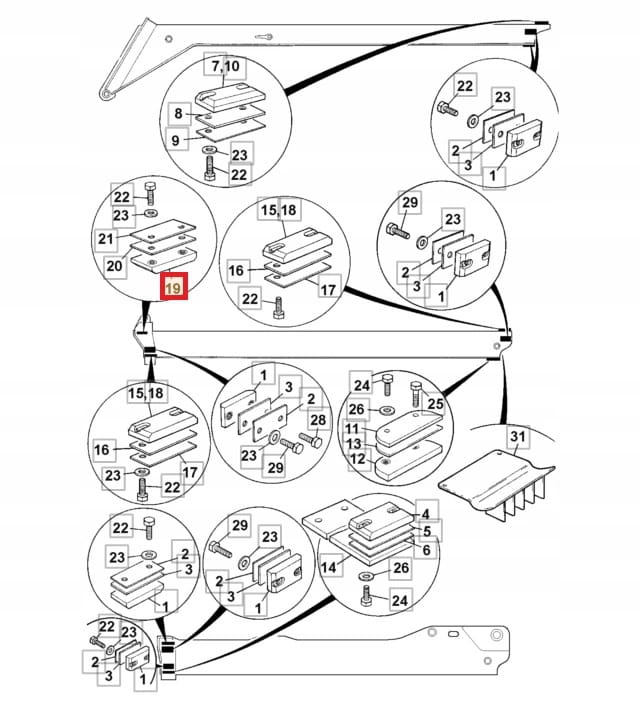СКОЛЬЖЕНИЕ ВЫДВИЖЕНИЯ JCB ТЕЛЕСКОП