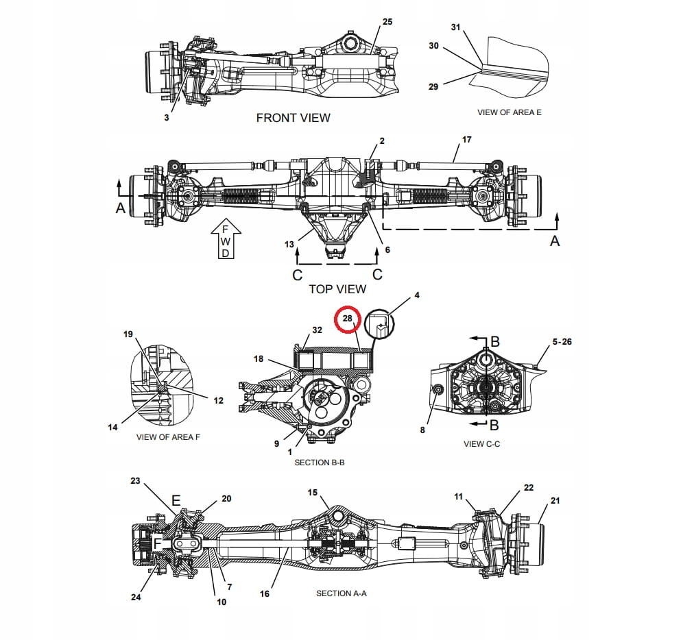 ШТИФТ ПОДВЕСКИ МОСТА CAT 428D2 E ПОЛНЫЙ КОМПЛЕКТ