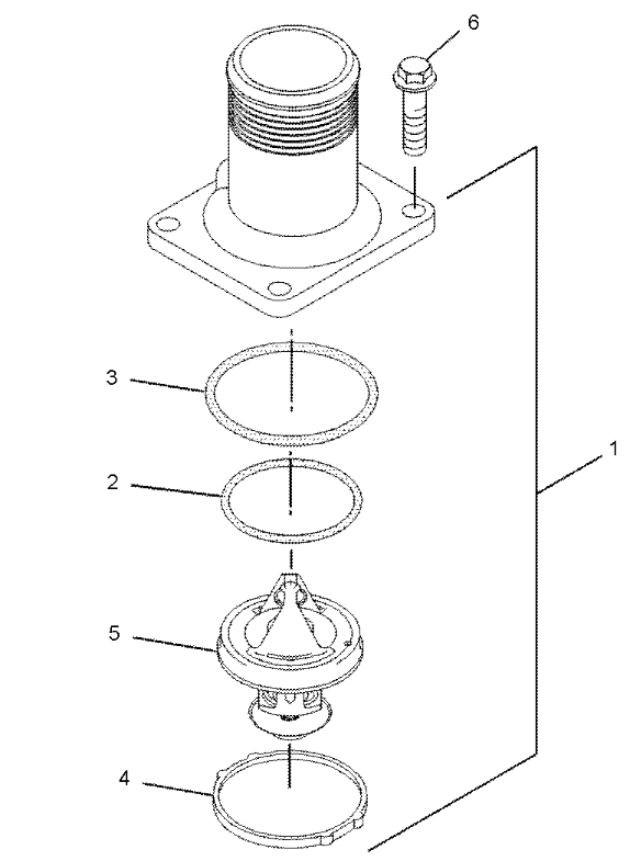 КОРПУС + ТЕРМОСТАТ CAT 416D 428C 428D 2289897