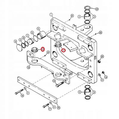Втулка привода вращения CASE 580K SK SL 100X120X20 — фото 2