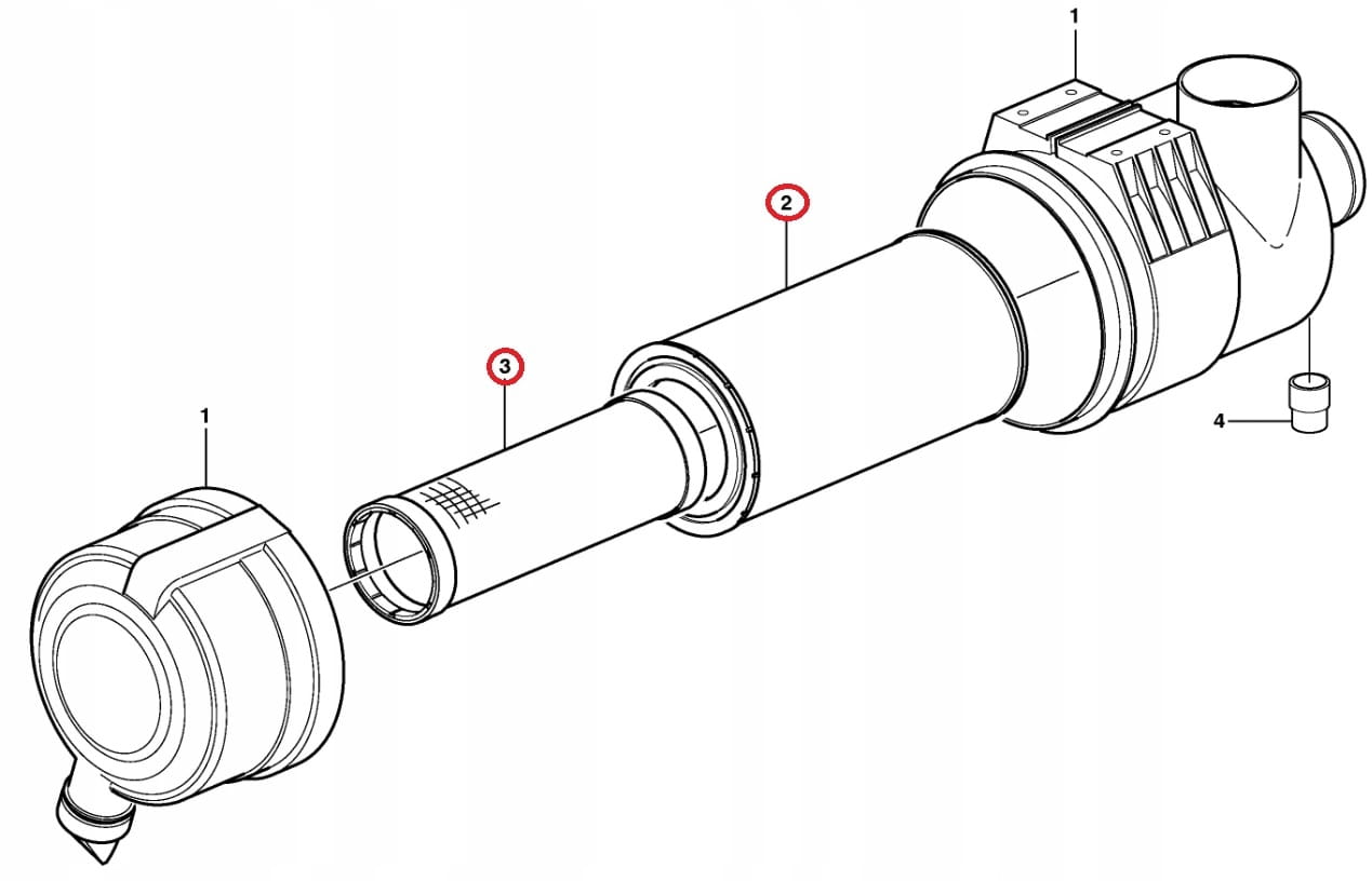 ВОЗДУШНЫЙ ФИЛЬТР В СБОРЕ VOLVO BL71 70 61 60