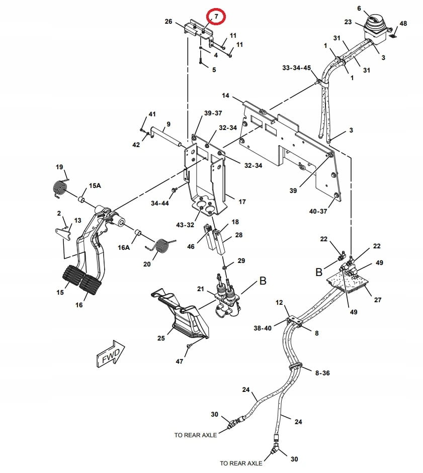 ДАТЧИК СТОП-СИГНАЛА ПОД ПЕДАЛЬЮ ТОРМОЗА CAT 428