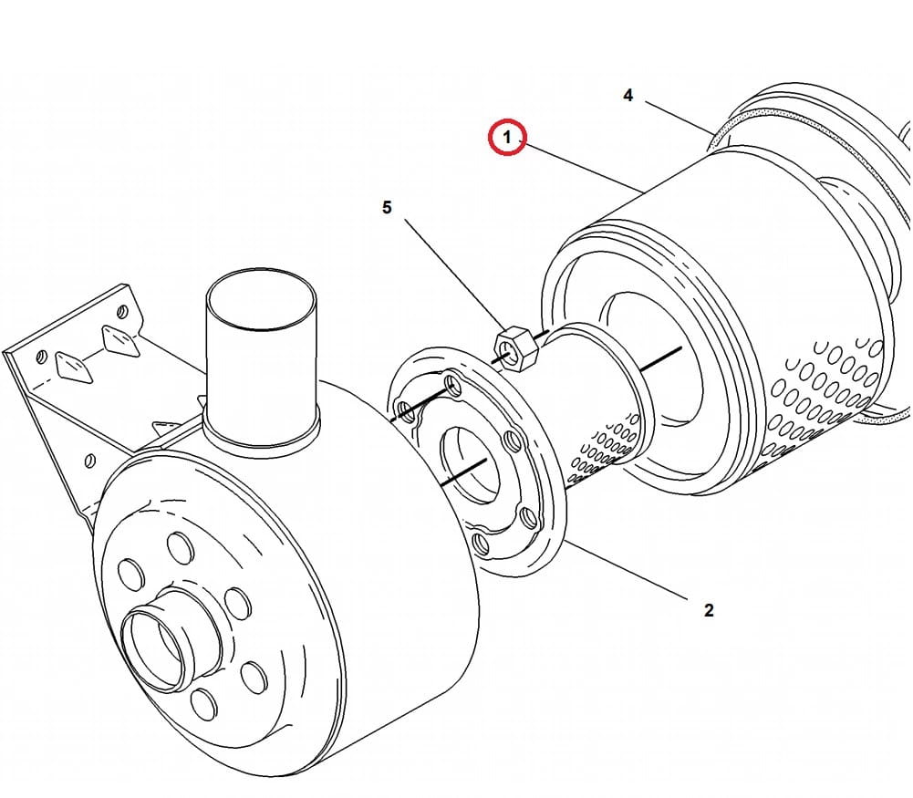 КАРТРИДЖ ВОЗДУШНОГО ФИЛЬТРА CATERPILLAR 428B 8N5504 ROSCH