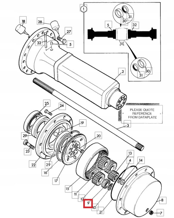 ПОДШИПНИК СПУТНИКА JCB 2CX 3CX 4CX