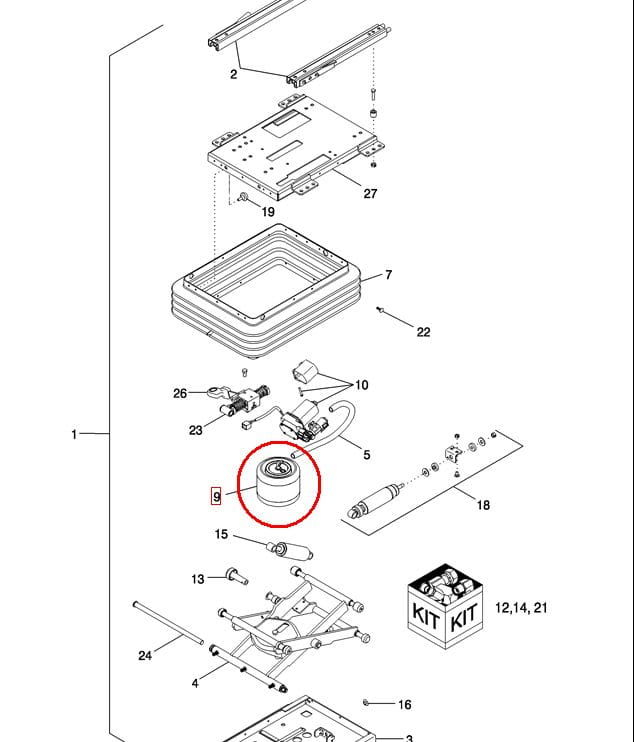 ПНЕВМАТИЧЕСКАЯ ПОДУШКА NEW HOLLAND CASE 87347971 - 82020819