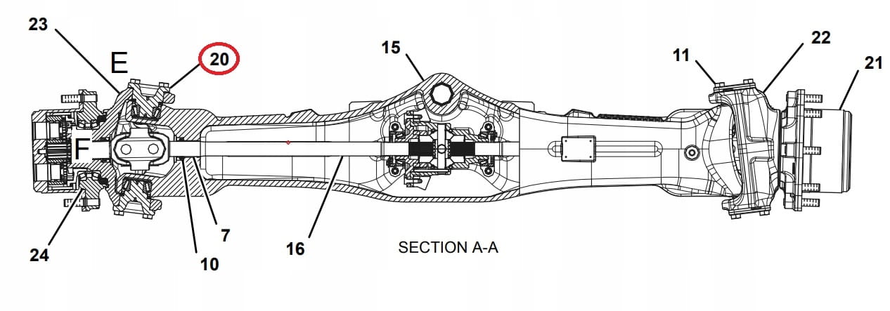 УПЛОТНИТЕЛЬ КРОССОВЕРА CAT TH330 TH360 OEM
