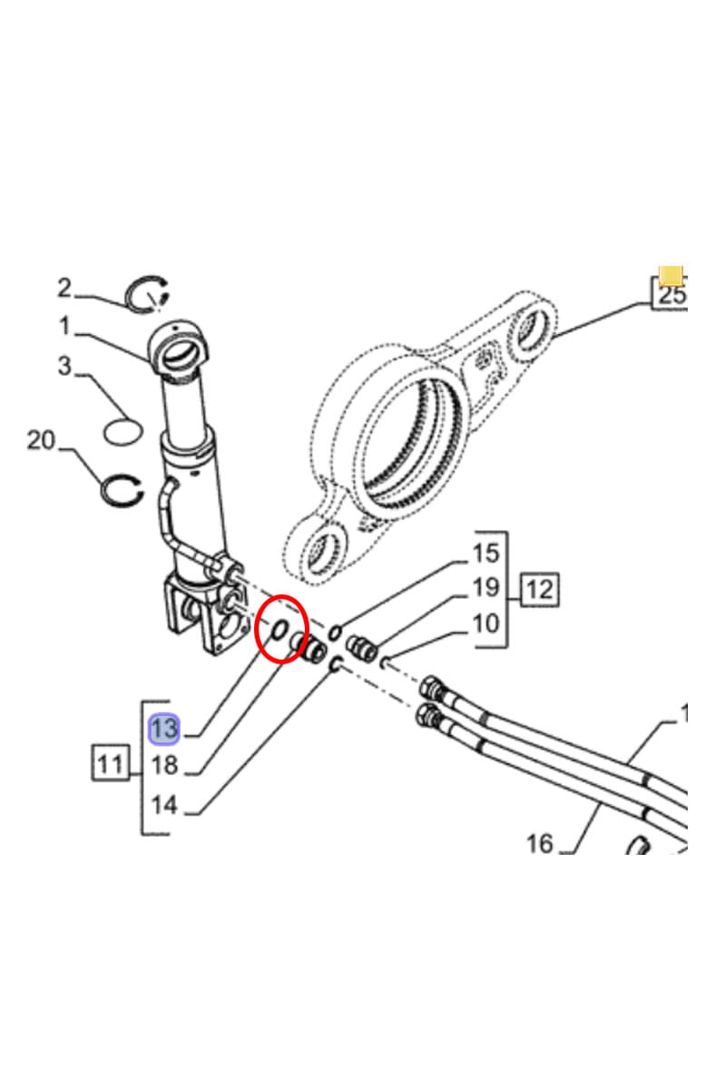 Уплотнительное кольцо New Holland CASE CNH 82019813