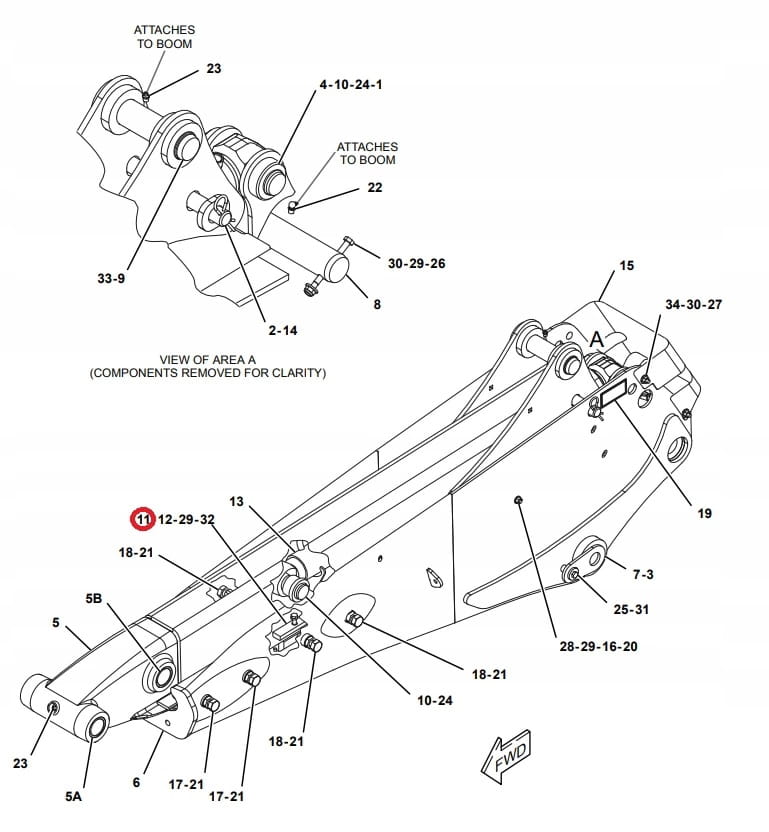 ПЛОСКОЕ СКОЛЬЖЕНИЕ С ГАЙКАМИ CATERPILLAR 428F