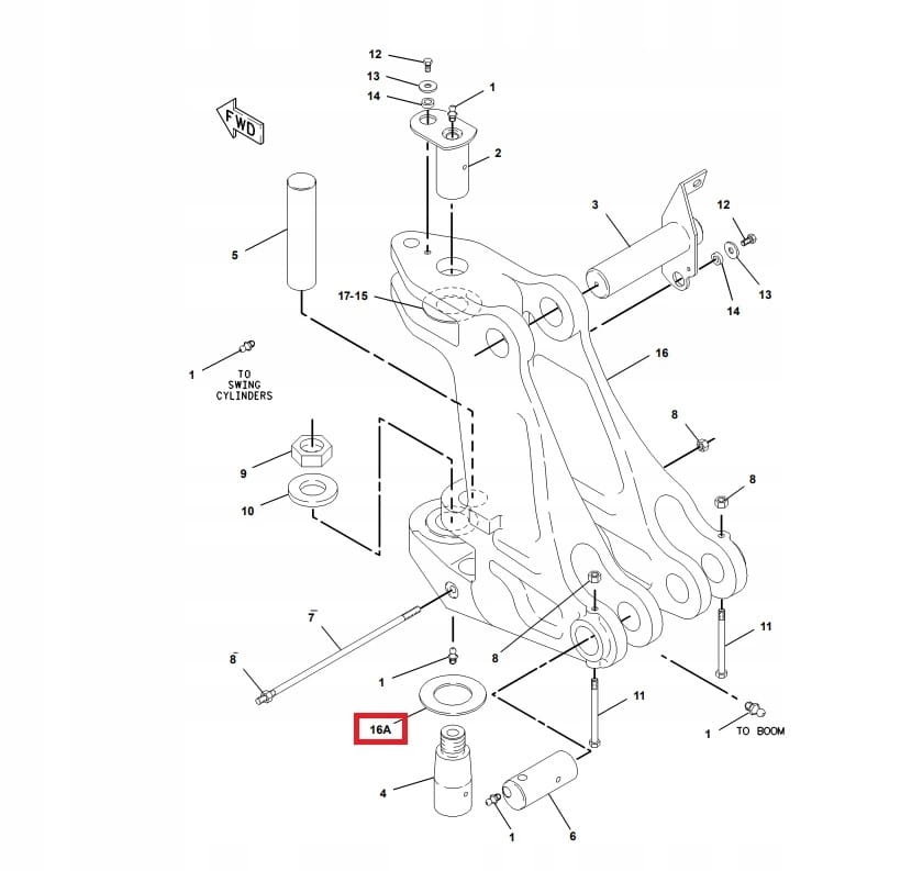 ШАЙБА КОНУСНОГО ШТИФТА CAT 8MM
