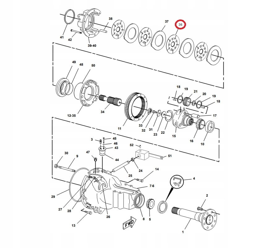 CAT ТОРМОЗНОЙ ДИСК CAT 428 432