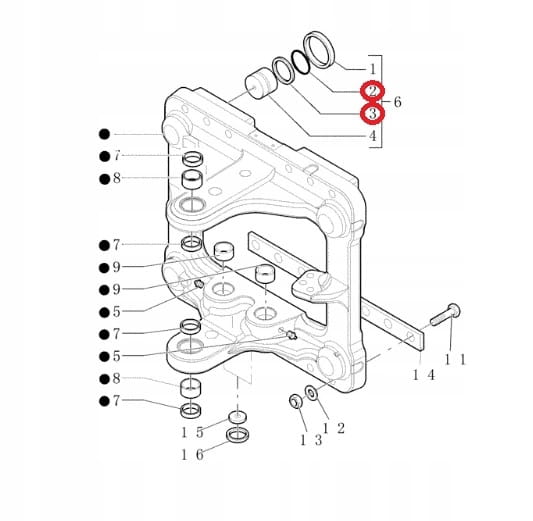 КОМПЛЕКТ ПРОКЛАДОК СКОЛЬЖЕНИЯ CASE 580SR 590SR 695SR