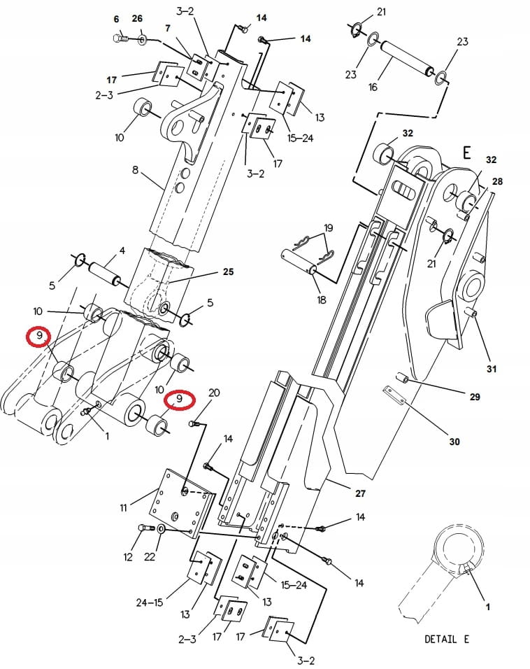 CAT 428 B / C рукав 45X63X40