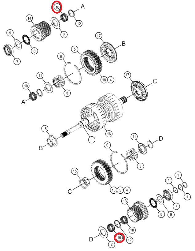 ПОДШИПНИК КОРОБКИ ПЕРЕДАЧ CAT 428B 436B 6V8501