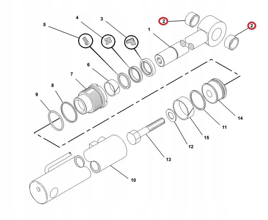 Втулка подъемного привода CAT 432 30X36X22