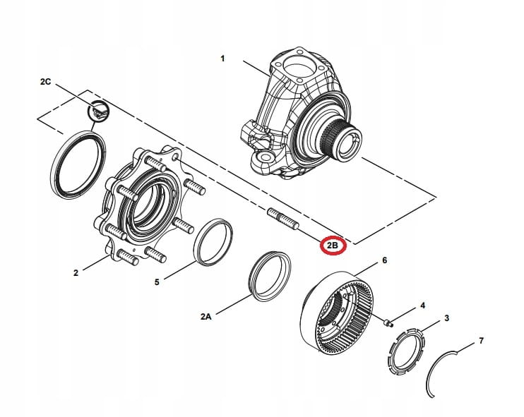 КОЛЕСНАЯ ШПИЛЬКА CAT 428D 428E 428F