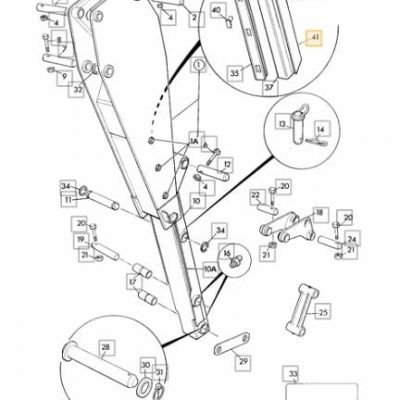 JCB МЕТАЛЛИЧЕСКАЯ ШАЙБА СКОЛЬЖЕНИЯ ТЕЛЕСКОПА 3CX 4CX — фото 2