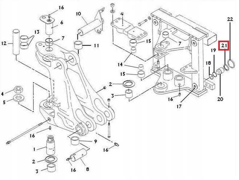 УПЛОТНЕНИЕ РАМЫ СКОЛЬЖЕНИЯ CAT 428