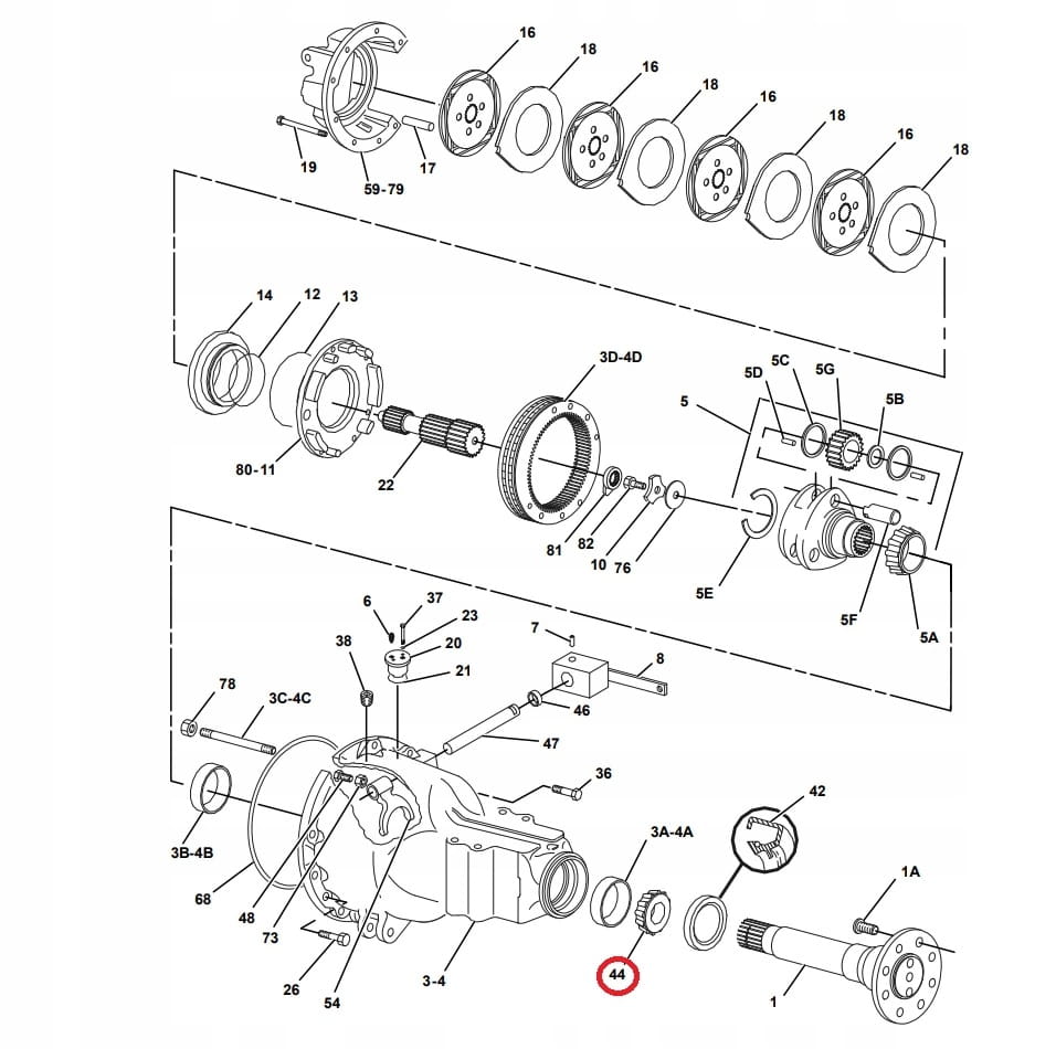 ПОДШИПНИК ЗАДНЕГО ПОЛУОСИ CAT 428C 428D TIMKEN