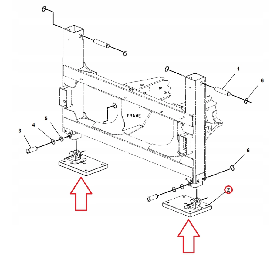 ЛАПА ДЛЯ НОГ CAT 428E2 432F 444F