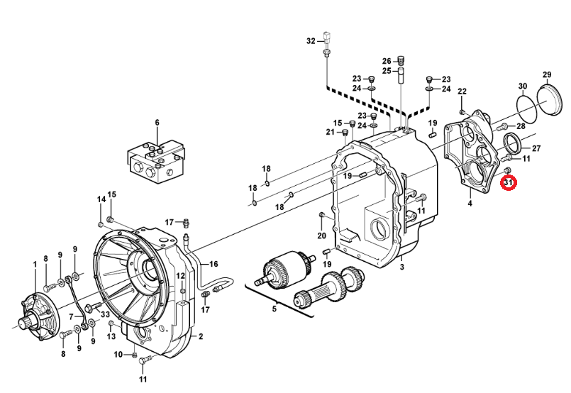 ПРОБКА КОРОБКИ ПЕРЕДАЧ VOLVO BL71 BL70 BL61