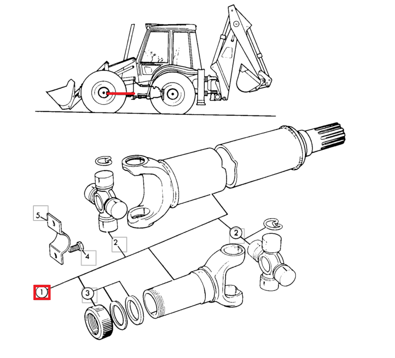 ПРИВОДНОЙ ВАЛ JCB 3CX 4CX 914/60096 OEM ГЕРМАНИЯ