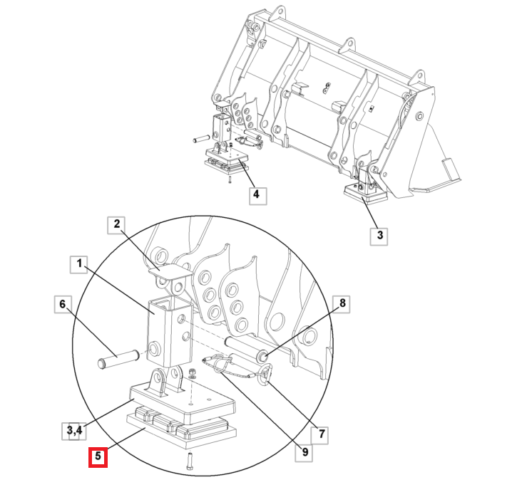РЕЗИНОВЫЕ НОЖКИ JCB 2CX 993/44500