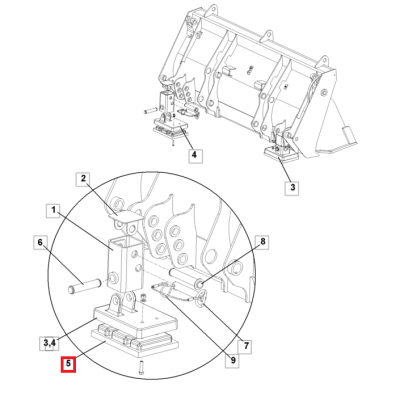 РЕЗИНОВЫЕ ОПОРЫ ДЛЯ НОГ JCB 2CX 993/44500 — фото 3