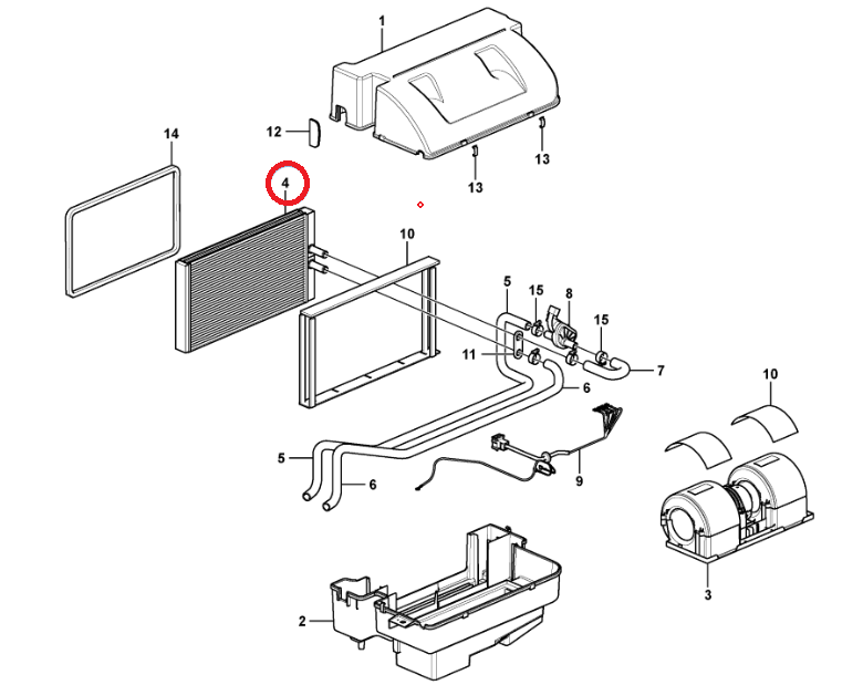 ОБОГРЕВАТЕЛЬ VOLVO BL61 BL71B L180G L90G