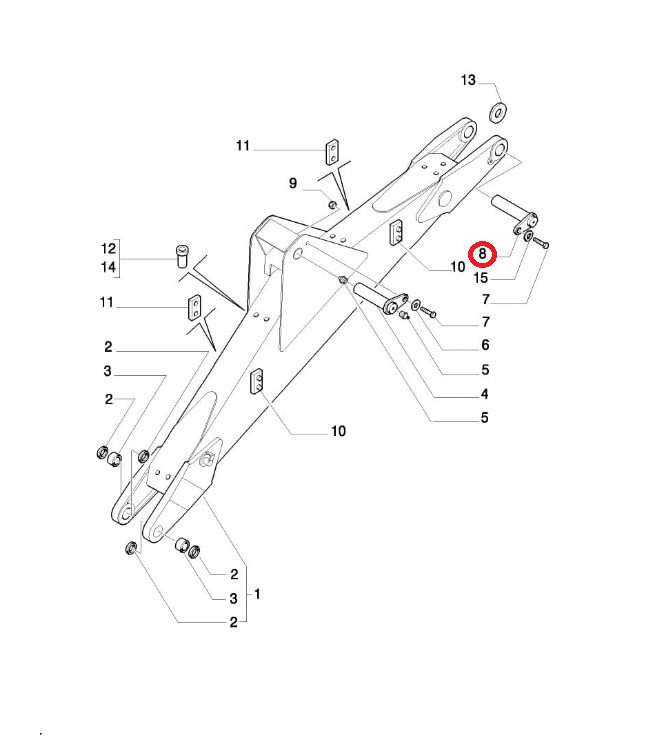 ЗАДНЯЯ КРЫШКА 580 NEW HOLLAND 85815607