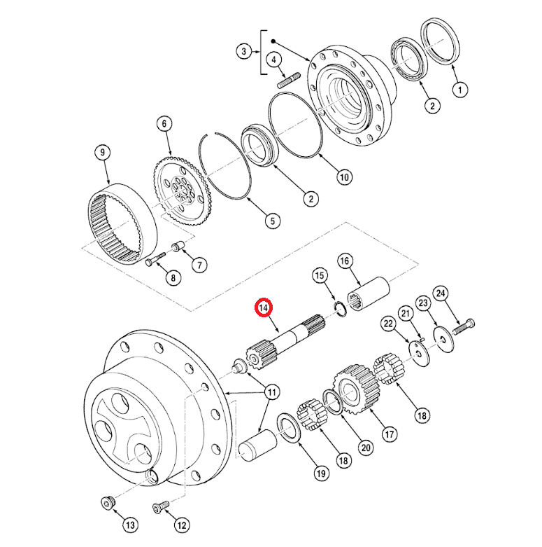 ЗАДНИЙ ВАЛ МОСТ СЛУЧАЕ 580SLE 292896A1 OEM