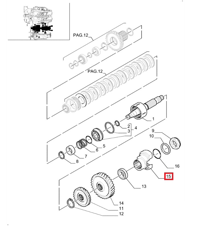 ФЛАНЕЦ КОРОБКИ ПЕРЕДАЧ MANITOU LM1340 LM1745 ORG !