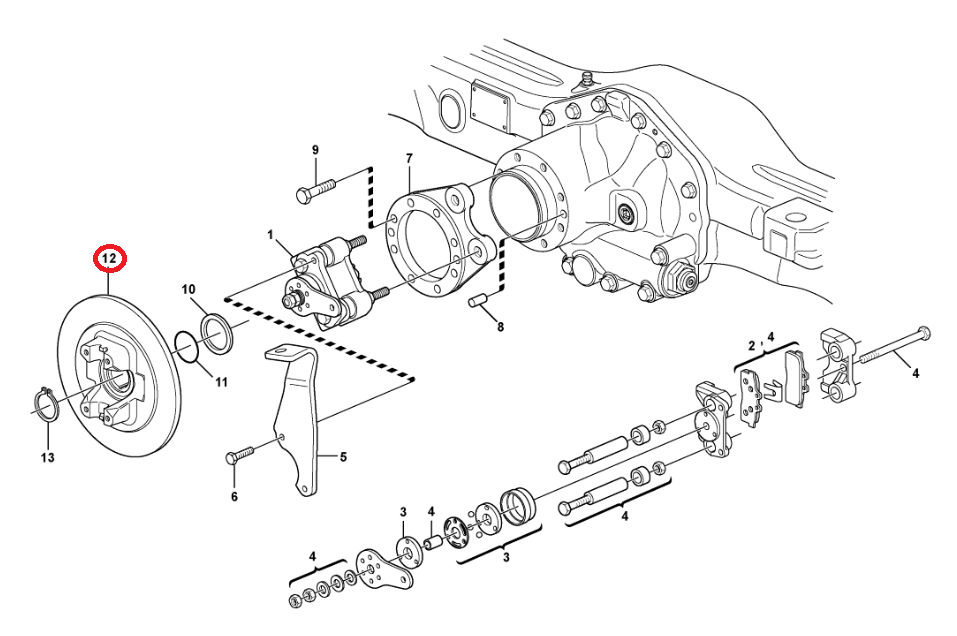 ДИСК РУЧНОГО ТОРМОЗА VOLVO BL71 BL61