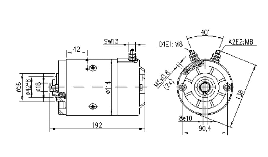 ДВИГАТЕЛЬ ИСКРА 24V 2.2 KW AMJ5178 11.212.070