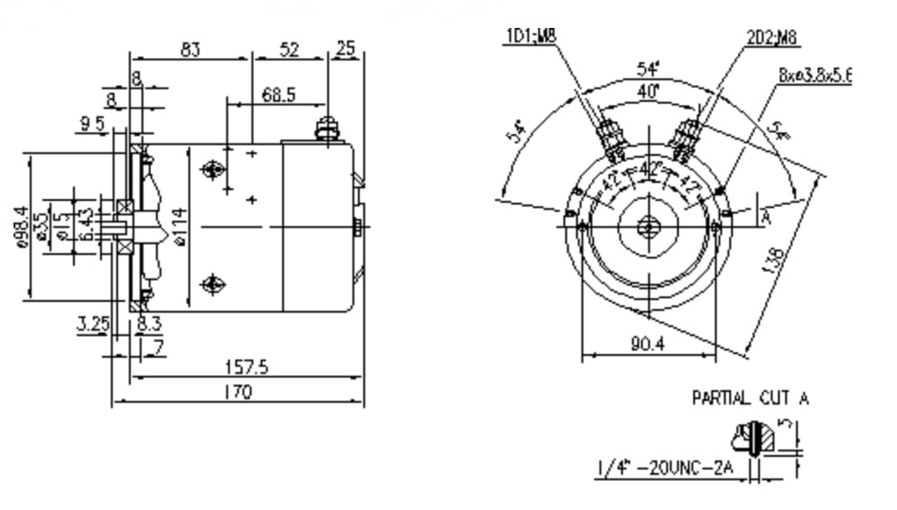 Двигатель Искра 24V 2.2 kW 11.212.419 AMJ4554