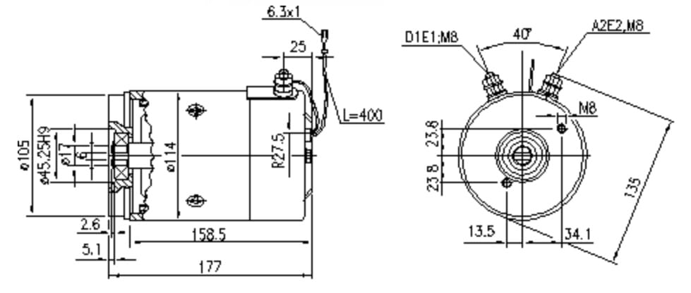 ДВИГАТЕЛЬ ИСКРА 12V 1.6 KW 11.212.416 AMJ5272