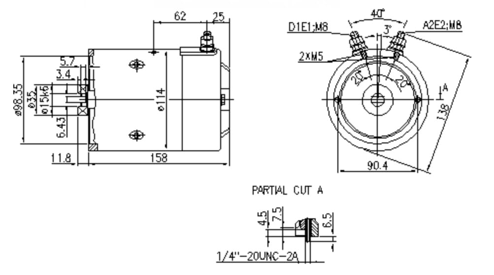 ДВИГАТЕЛЬ ИСКРА 12V 1.6 KW 11.212.107 AMJ5175