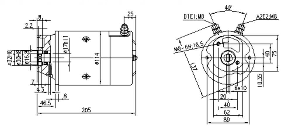 Двигатель Искра 24V 2.2 kW 11.212.034 AMJ5157