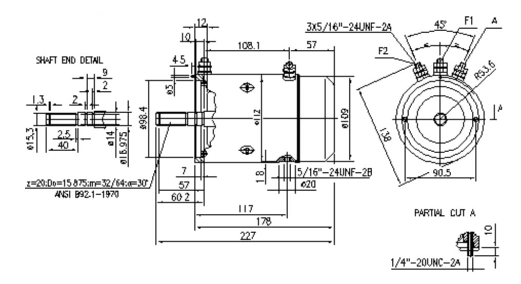 ДВИГАТЕЛЬ SPARK 24V 2KW 11.212.450 AMJ4636