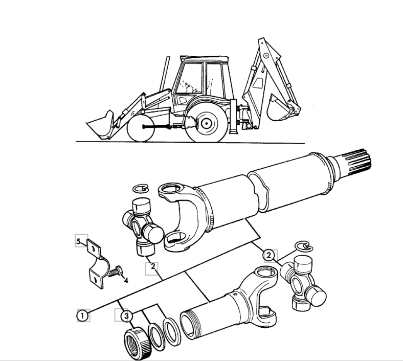 ПЕРЕДНИЙ ПРИВОДНОЙ ВАЛ JCB 3CX 4CX P/S A / S 914/60117