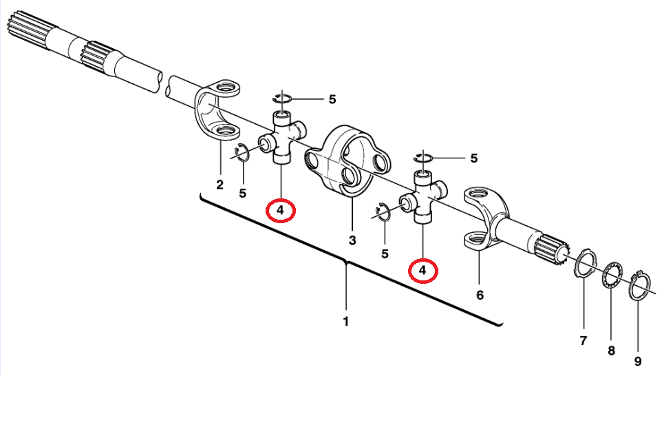 ПОЛУОСЕВОЙ КРЕСТ VOLVO BL60 BL61 BL70 BL71 11716631