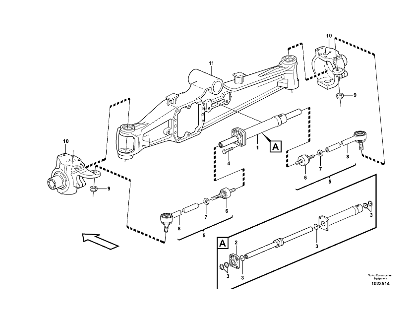 НАКОНЕЧНИК СТЕРЖЕНЬ KOMATSU WB91 WB93 WB97 РОТА