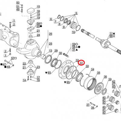 ORING PIASTY MANITOU MLT MT MC MLB MCL MRT 106533 — фото 2